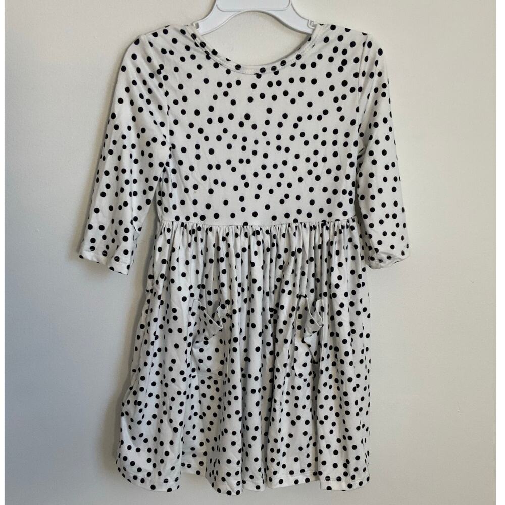 Mila & Rose Black and white polka dotted twirl dress NWT size 4T‎